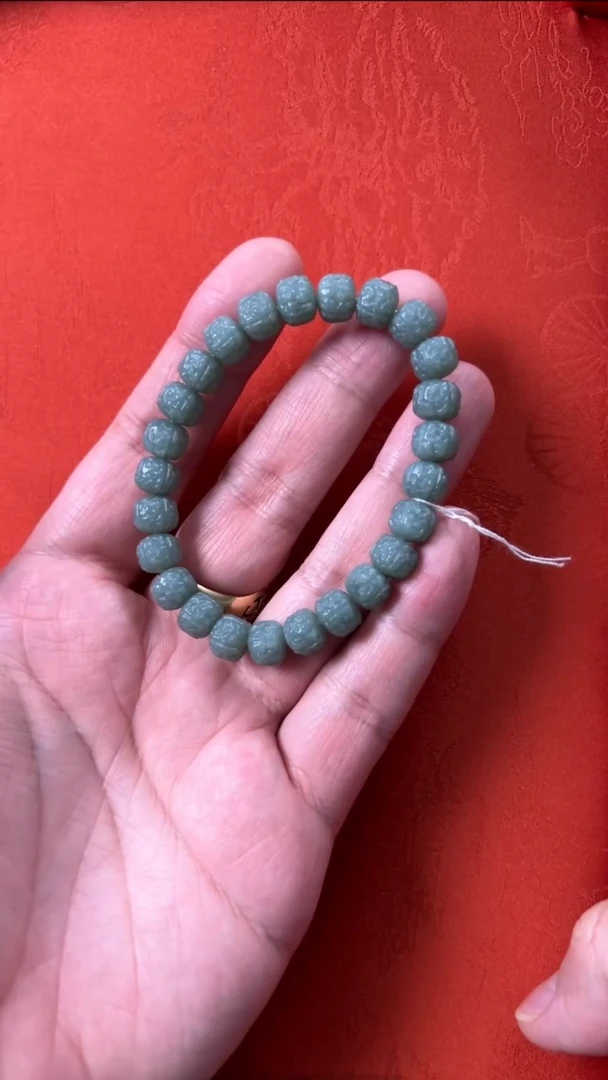 【闪购商品】和田玉珠串未镶嵌新疆且末蓝调小金刚手串