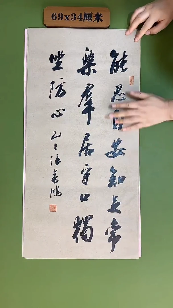 书法书法 张若鸿 尺寸69cm*34cm
