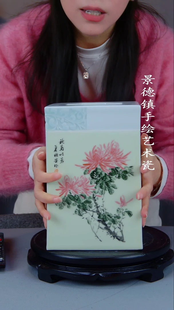 摆件陶瓷景德镇手工手绘陶瓷摆件41