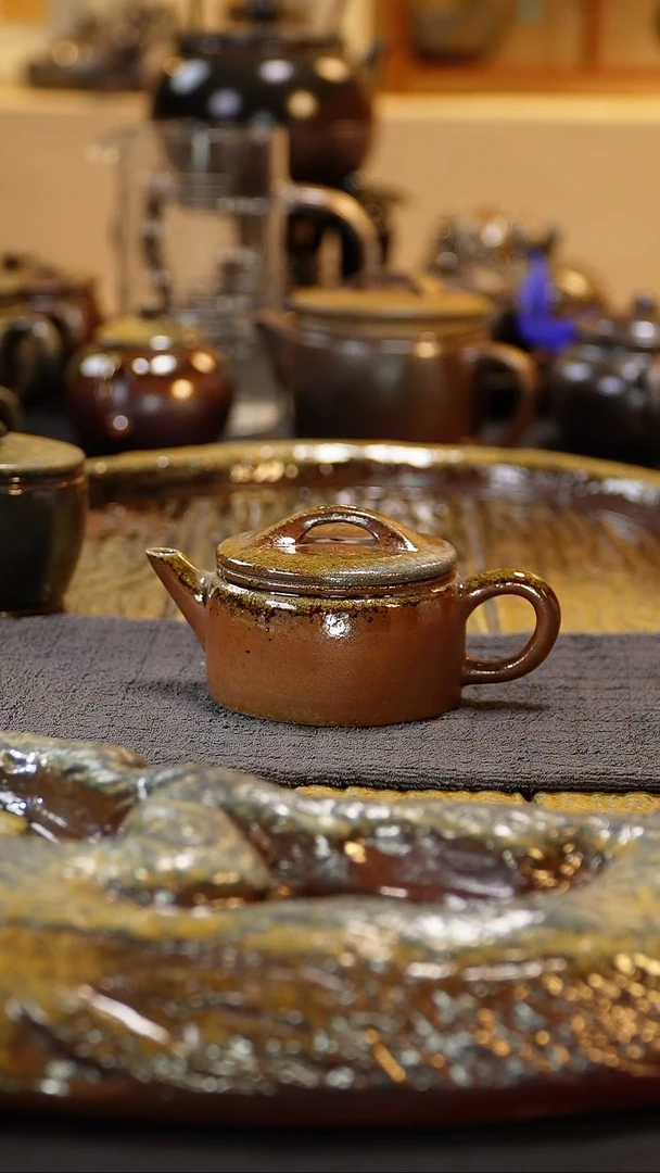 紫砂柴烧纯自然柴烧