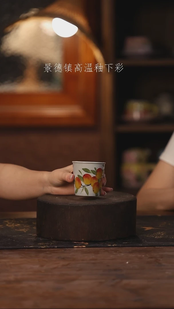 陶瓷景德镇高温釉下手绘陶瓷392