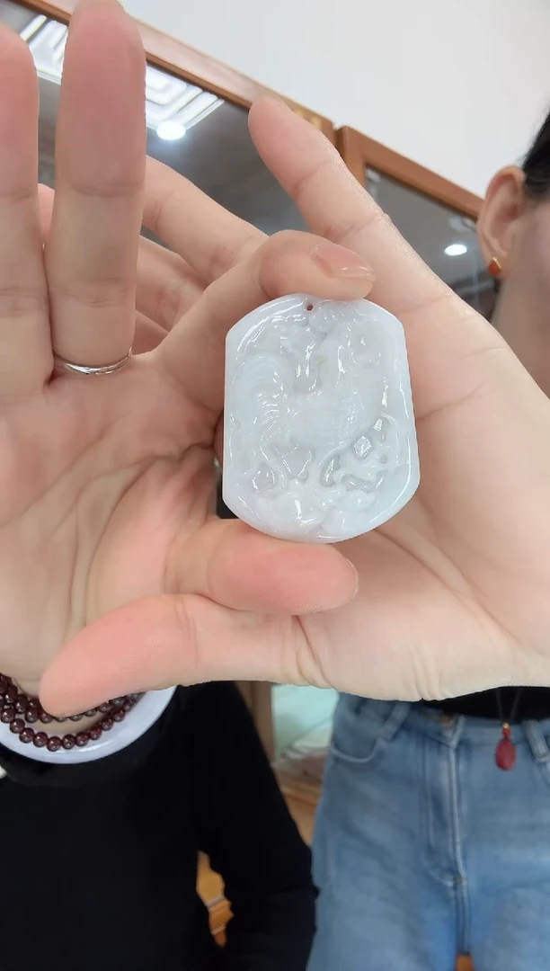 颈饰未镶嵌翡翠生肖鸡