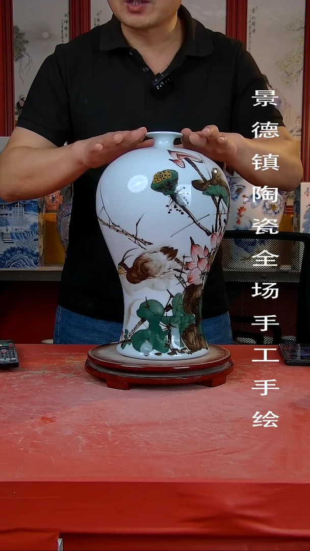 摆件景德镇陶瓷 全场手工手绘