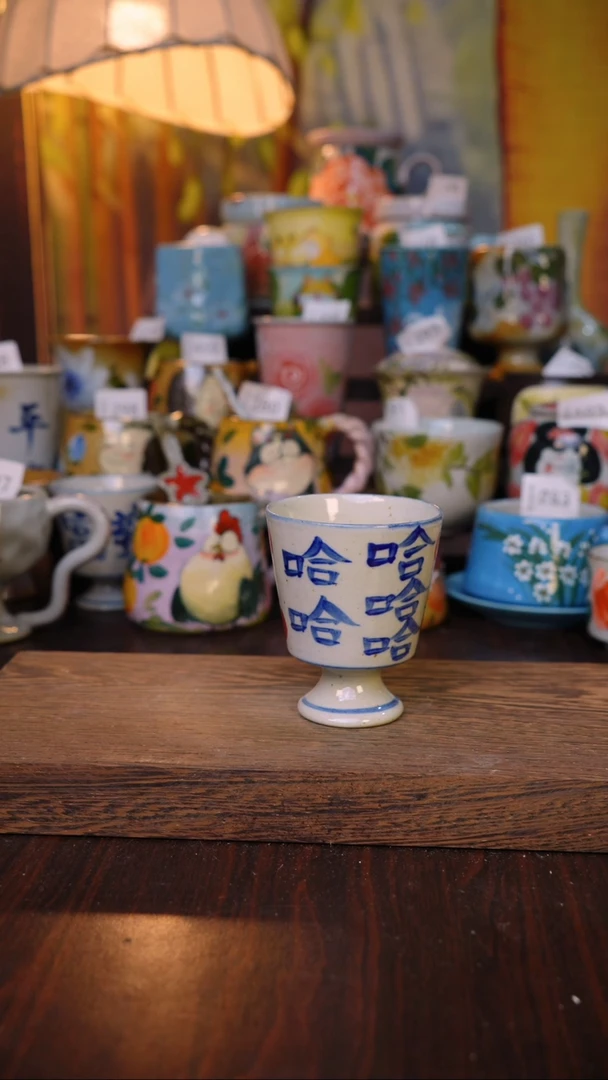 摆件泥垚手作 景德镇手工手绘器物