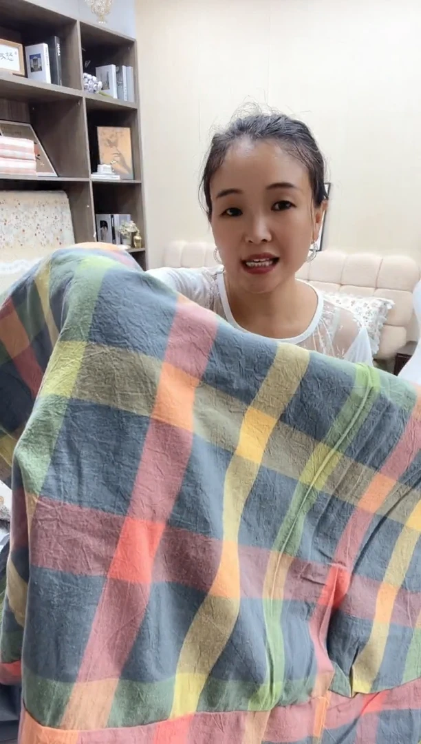 棉棉245*245色织全棉床单12