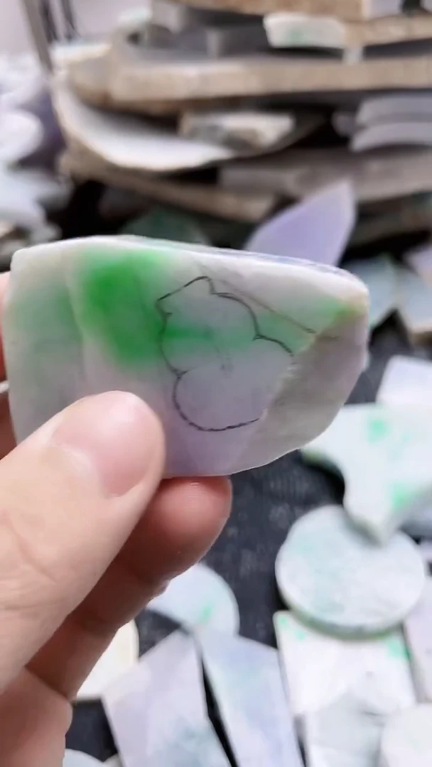 裸石翡翠天然A货翡翠板料