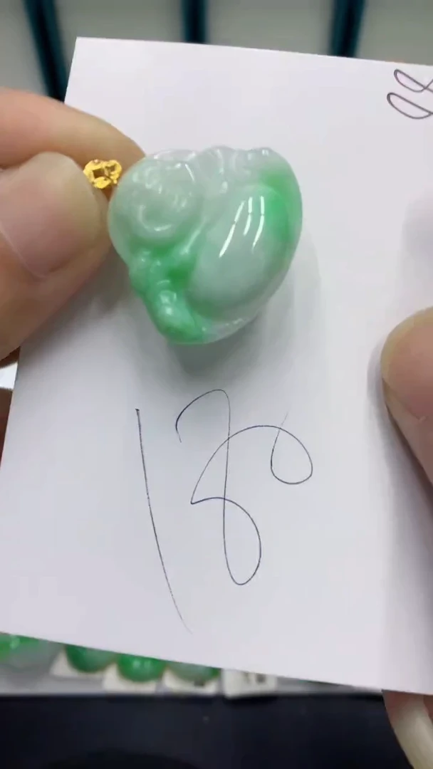 【闪购商品】翡翠颈饰18K金镶嵌翡翠