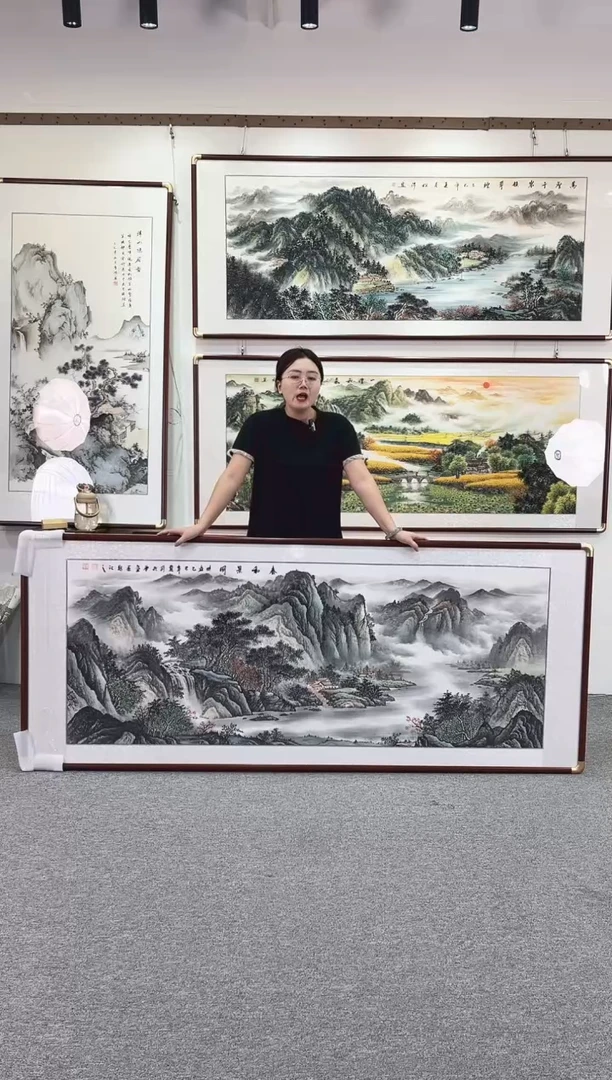 国画纯手绘208x86春和景明