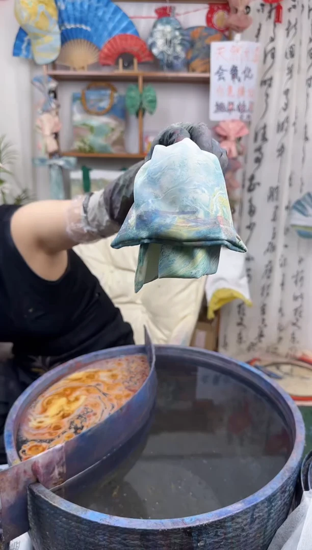铁合金布艺马尾夹