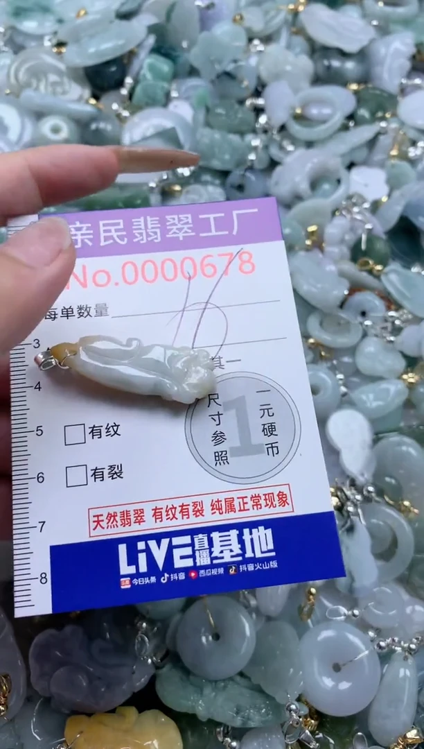 翡翠未镶嵌吊坠(不含链)678