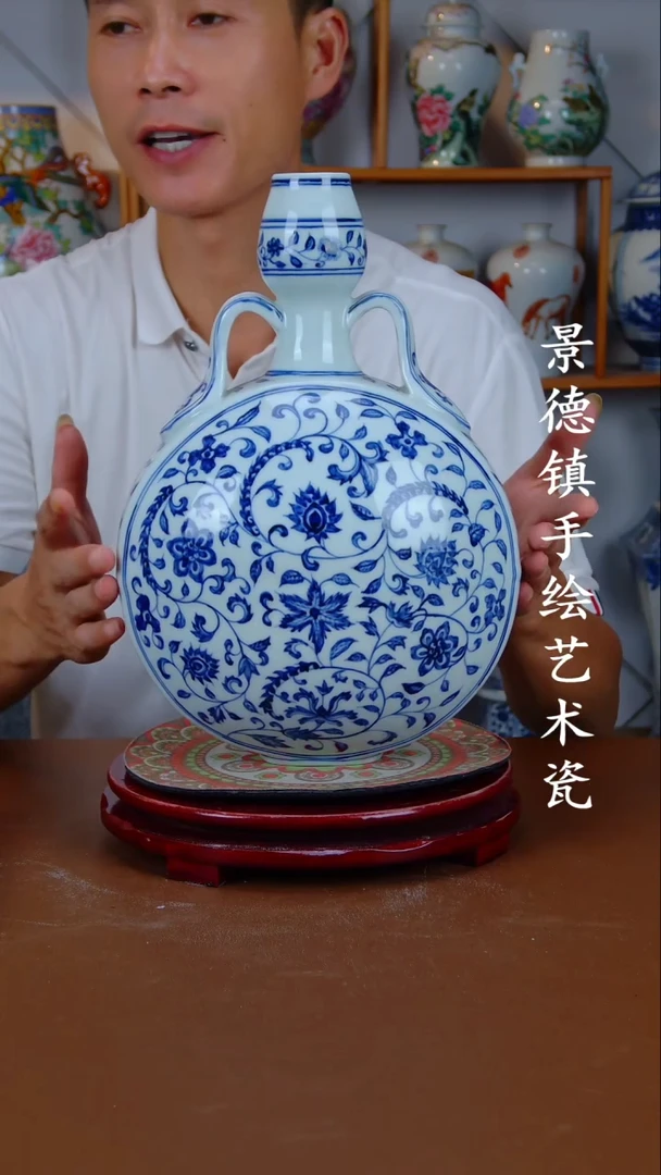 现代景德镇手工手绘陶瓷摆件42