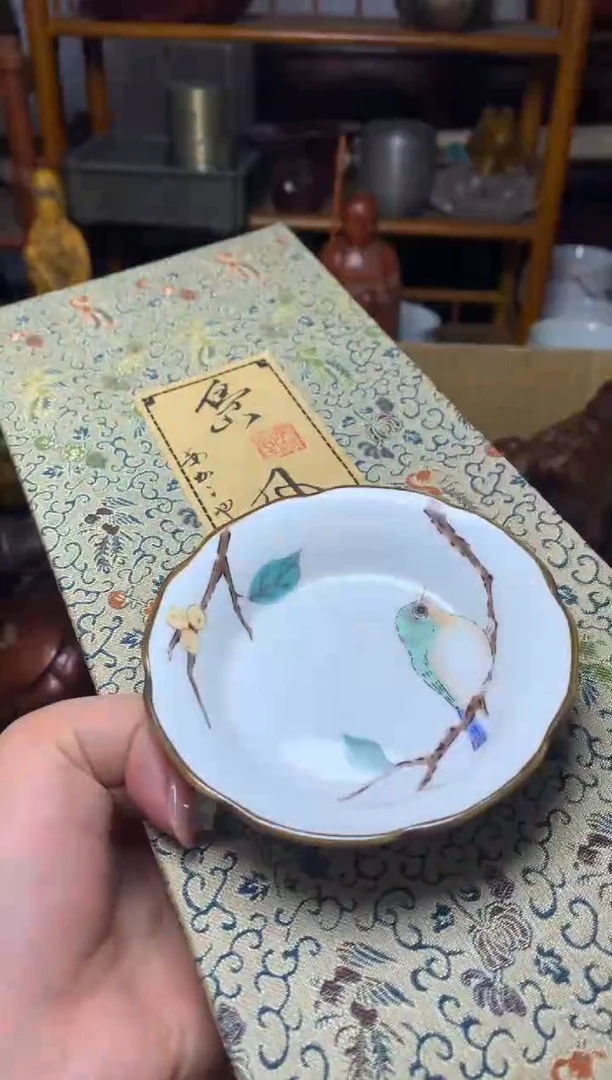 紫砂盖碗瓷器默认微瑕瓷器