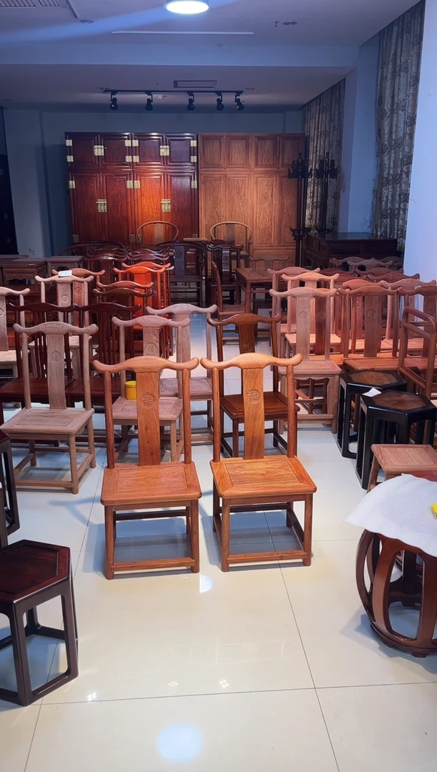 紫檀木类书架打蜡小官帽340