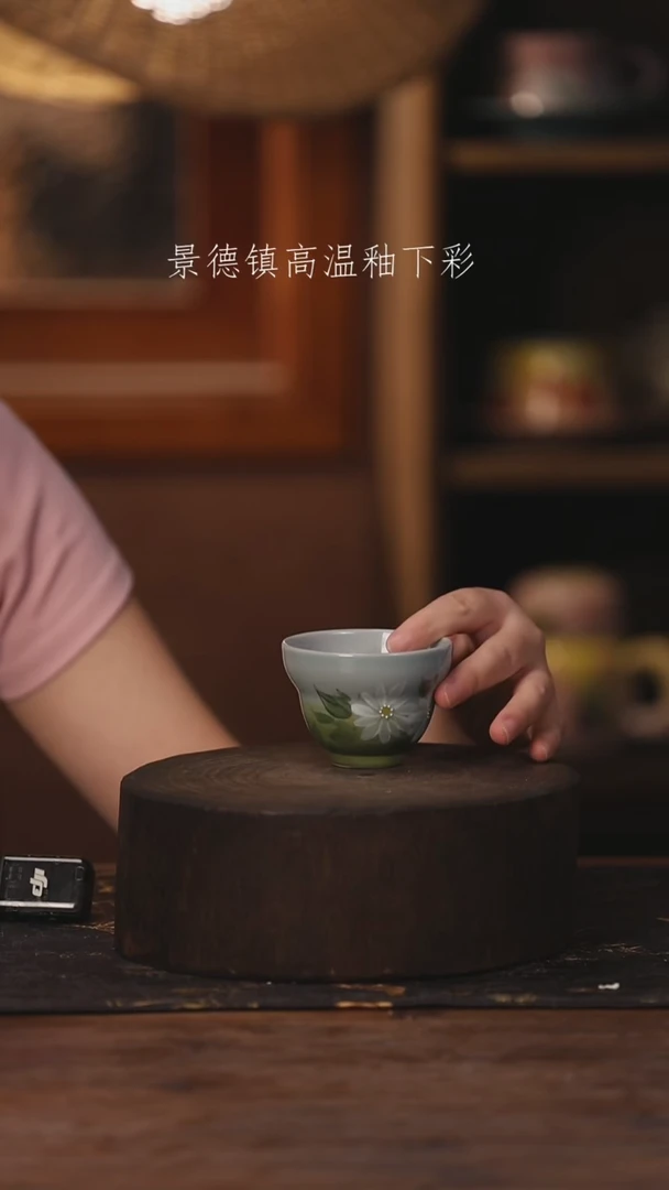陶瓷景德镇高温釉下手绘陶瓷