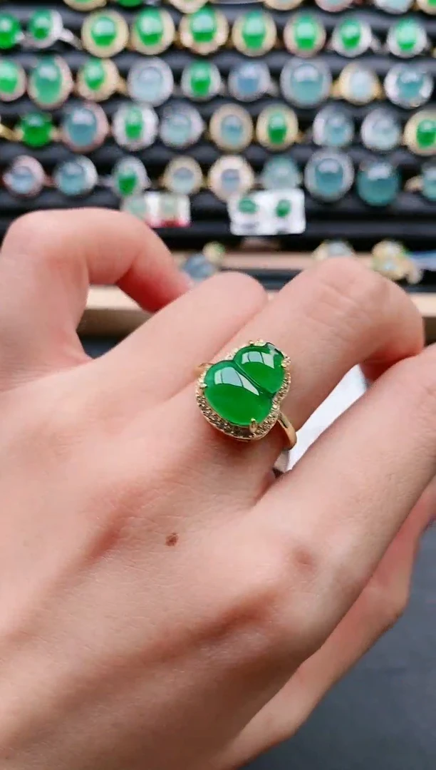 【闪购商品】翡翠戒指银S925镶嵌1111