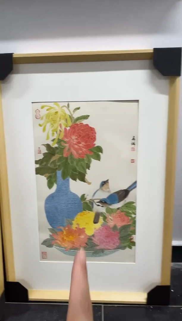 书法y郭华卫1.5平尺工笔花鸟