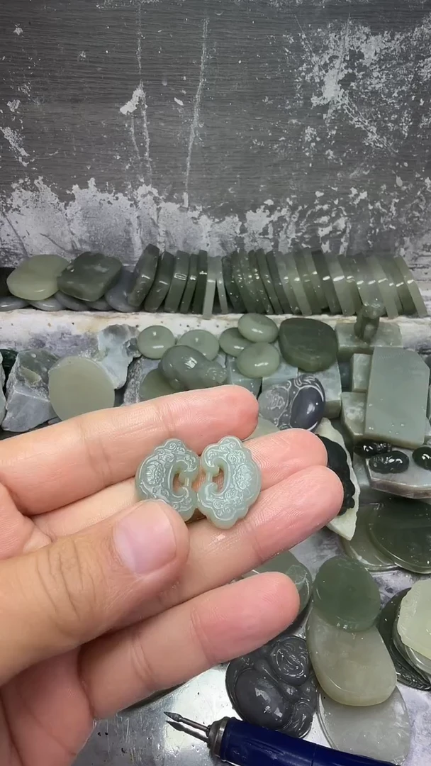 吊坠(不含链)未镶嵌和田玉19如意锁 多样性发一件--拍一发一