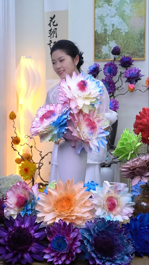 永生洋蓟浅彩虹3头2298