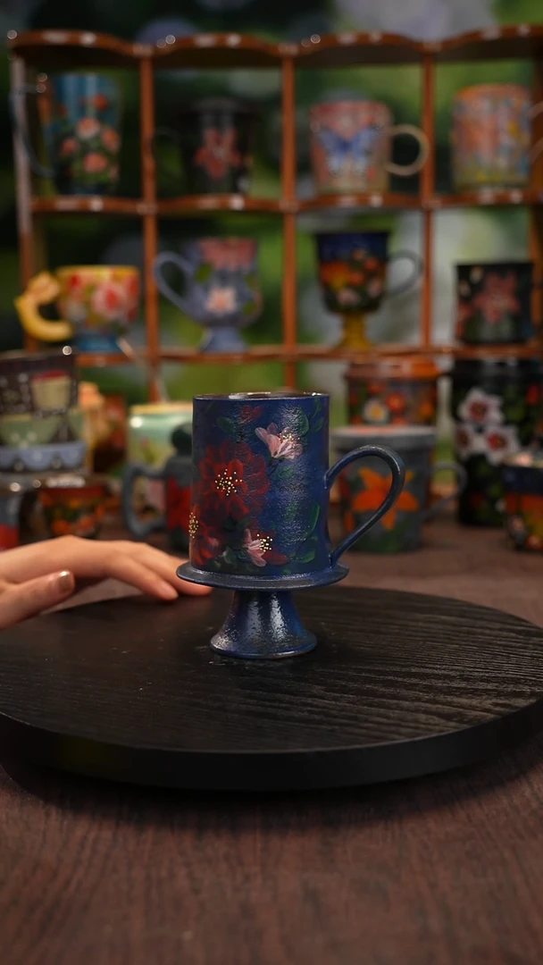 景德镇手绘陶瓷紫砂杯