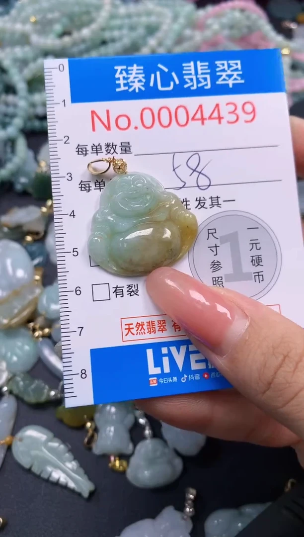 翡翠未镶嵌颈饰4439