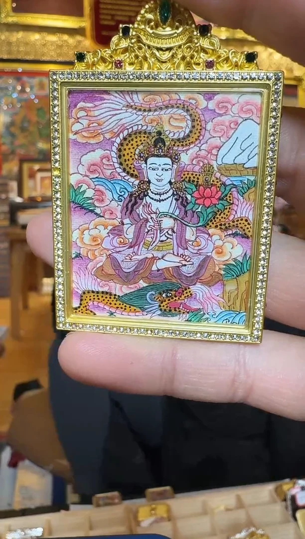 吊坠大势老师--热贡纯手绘唐卡