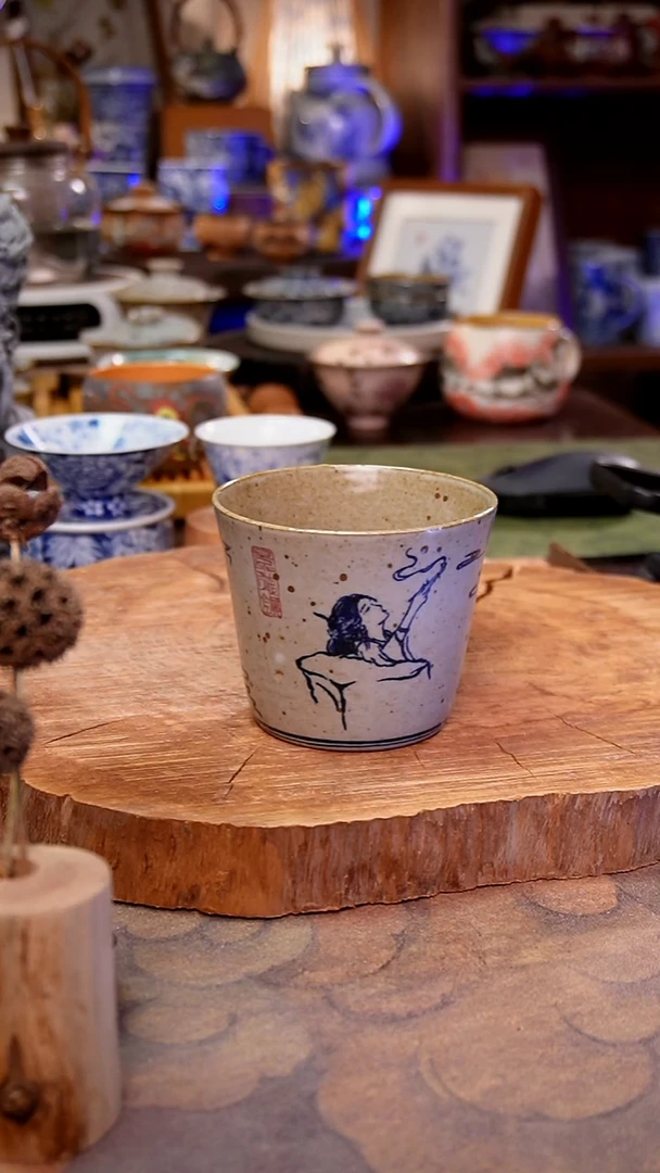 摆件陶美人手工手绘手工手绘
