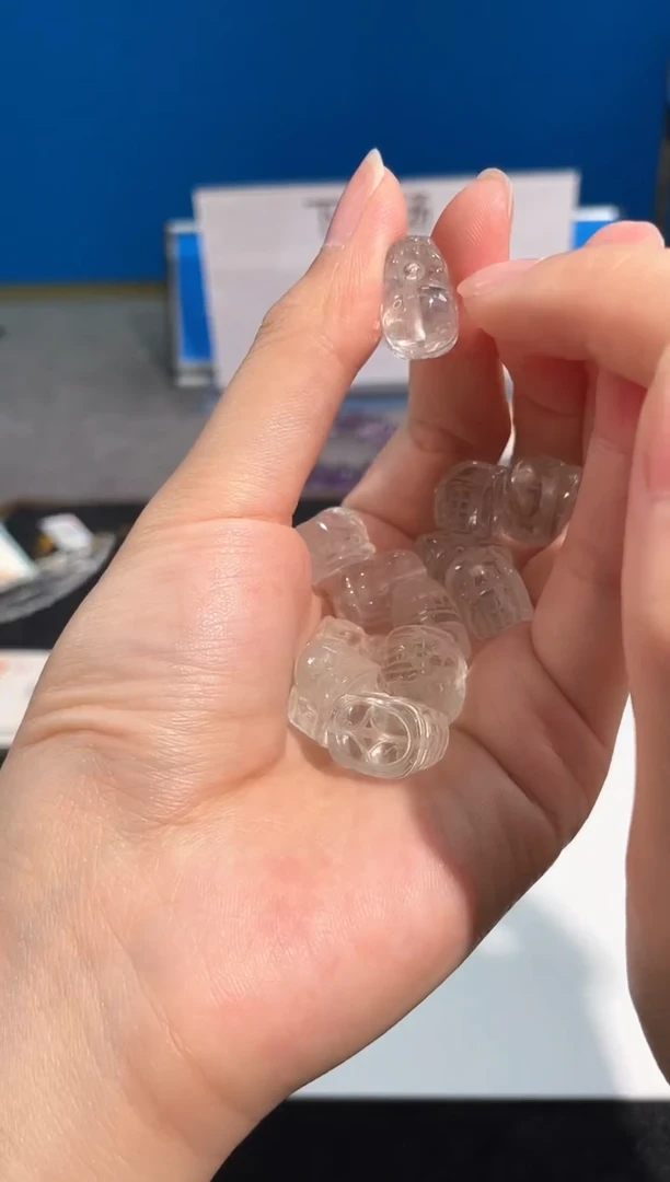 水晶手链未镶嵌25号绿水貔貅配件