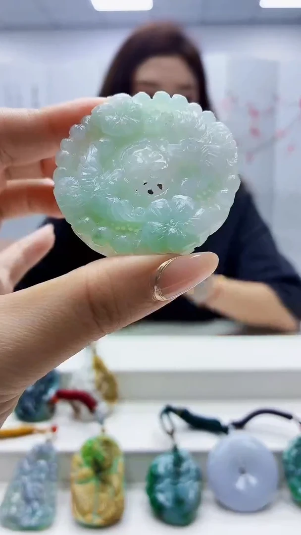 未镶嵌定制翡翠4829ty-毛货挂件4