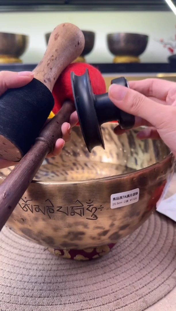 克****馆25.5 满月颂钵+配件+吸钵器+头疗圈垫