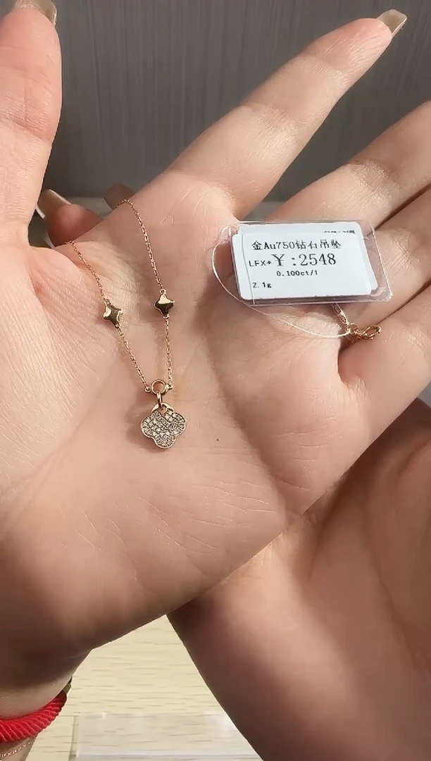 颈饰18K金镶嵌钻石l**yL2548-2038
