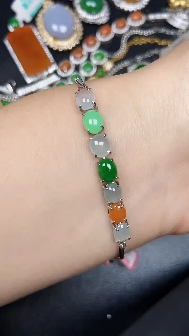 银S925镶嵌戒指翡翠1950