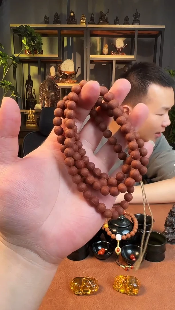 手串五线菩提瓷**人8大+108金五线