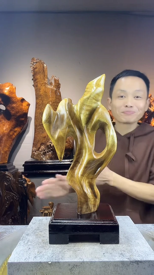 金丝楠張***p小叶桢楠随行摆件36