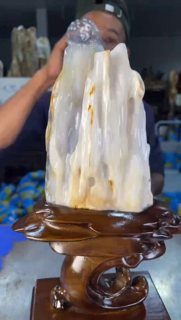 未镶嵌摆件硅化玉72