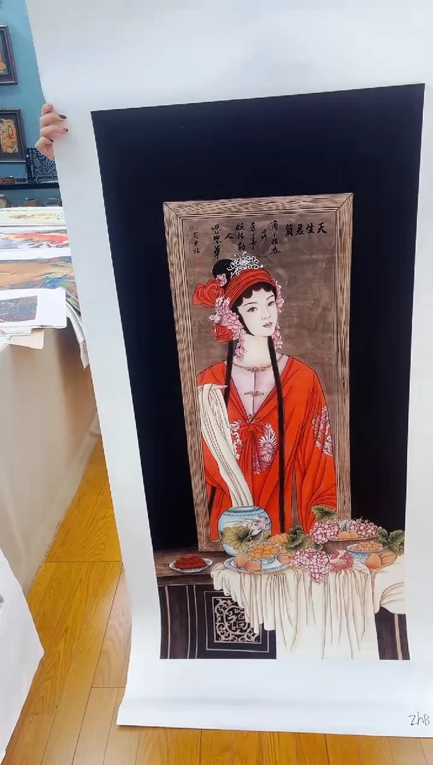 国画凌霄甄选国画作品zhb040