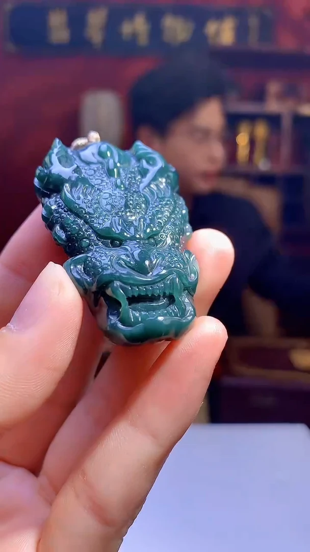 【闪购商品】定制翡翠未镶嵌1002hm-毛货挂件18