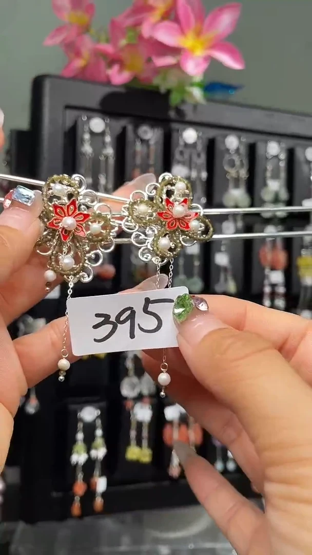 紫晶耳饰银S925镶嵌喜欢拍