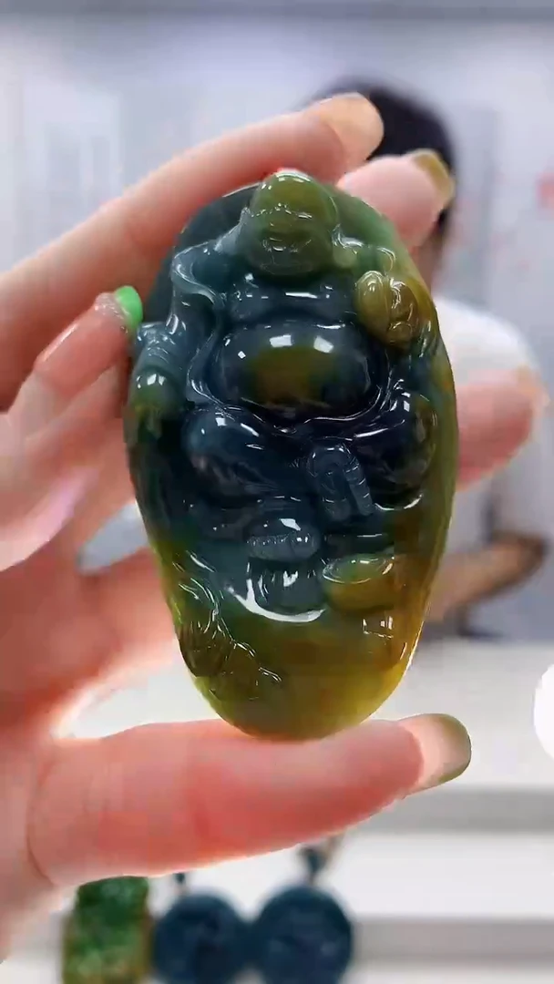 未镶嵌定制翡翠5158ry-毛货挂件60
