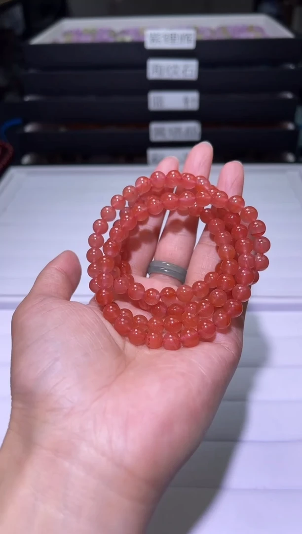 未镶嵌手链南红玛瑙J011-7mm南红108圈-多样性发其一