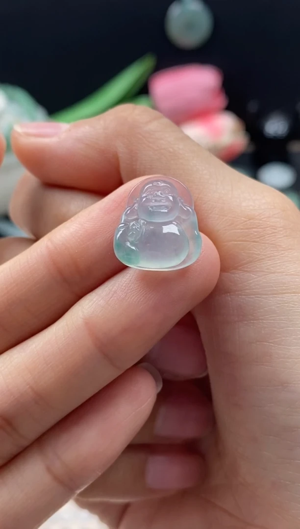 【闪购商品】翡翠颈饰未镶嵌翡翠冰胶佛公