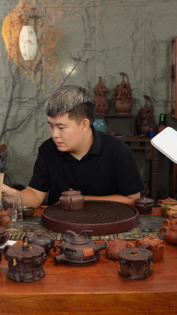 茶壶紫砂原矿手工制作