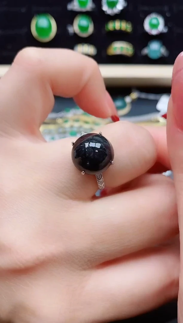 【闪购商品】翡翠戒指银S925镶嵌321321