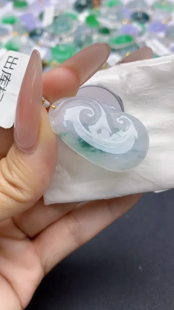 翡翠未镶嵌颈饰天然缅甸a货翡翠百元以上9元证书费自理