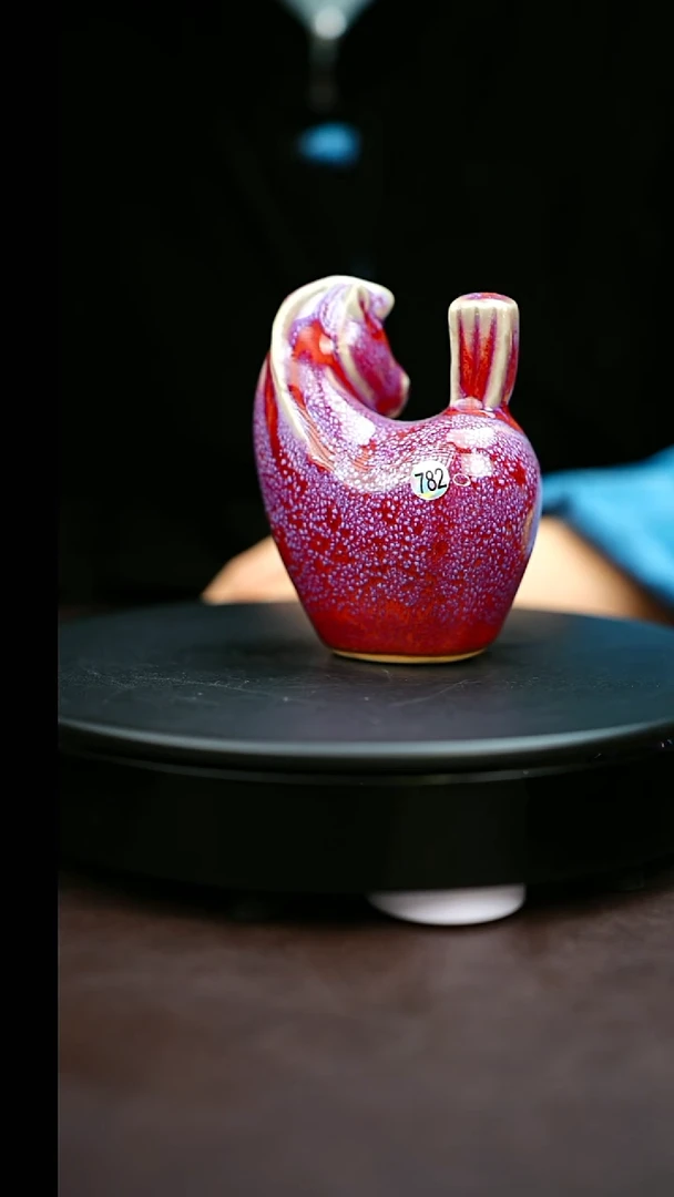 782#原矿钧瓷炉钧釉摆件