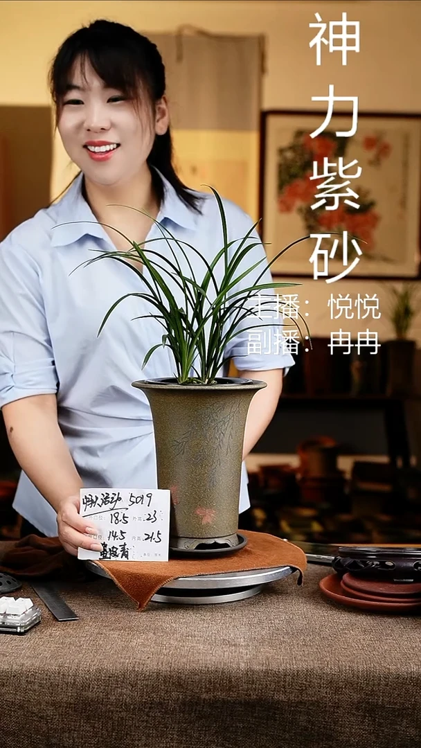 紫砂花盆花卉工艺5019+z