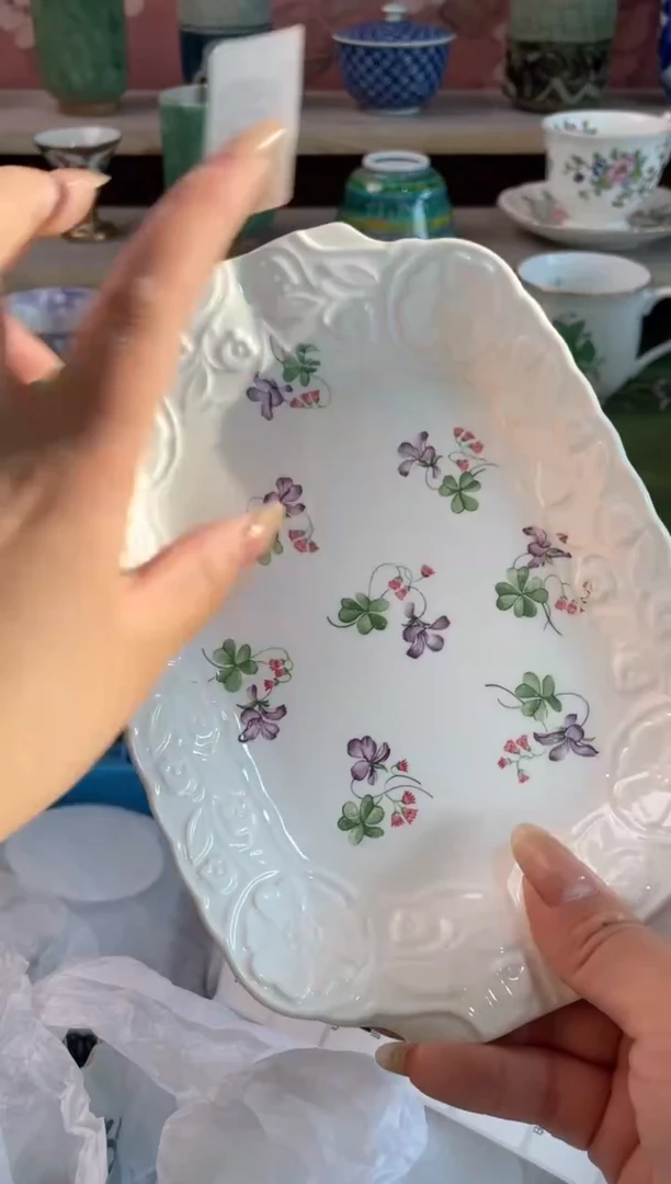 瓷片果*妈瓷器瓷器D308