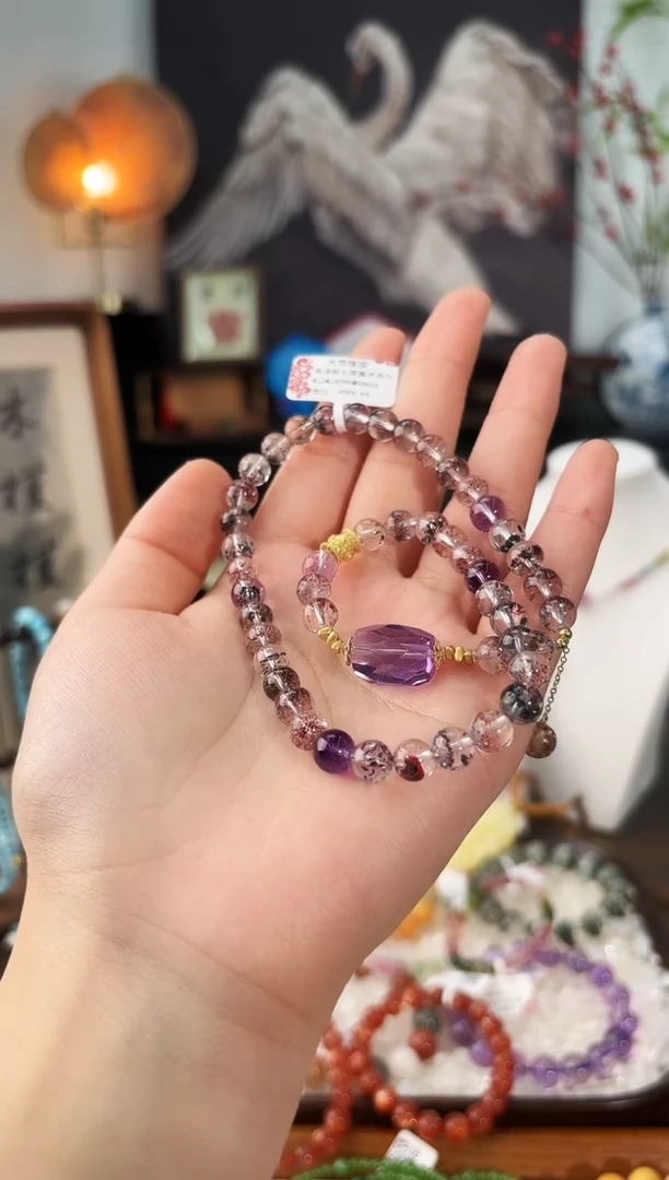 银S925镶嵌手链水晶MJJMJ4599毒液超七双圈手串7+多样性发一