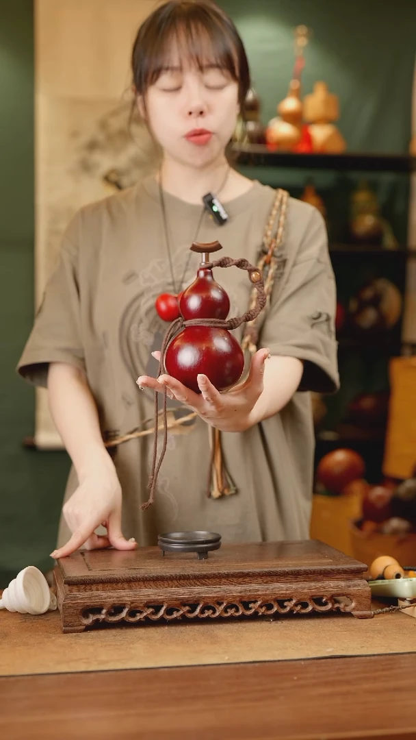 104号精品天然大漆酒葫芦一物一拍~