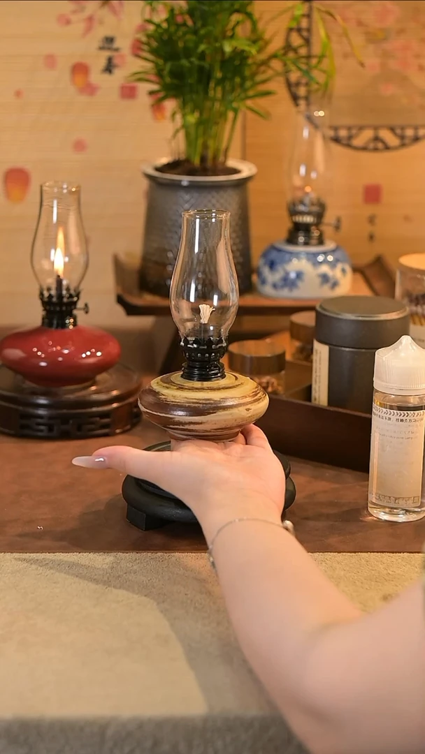 景德镇陶瓷油灯摆件