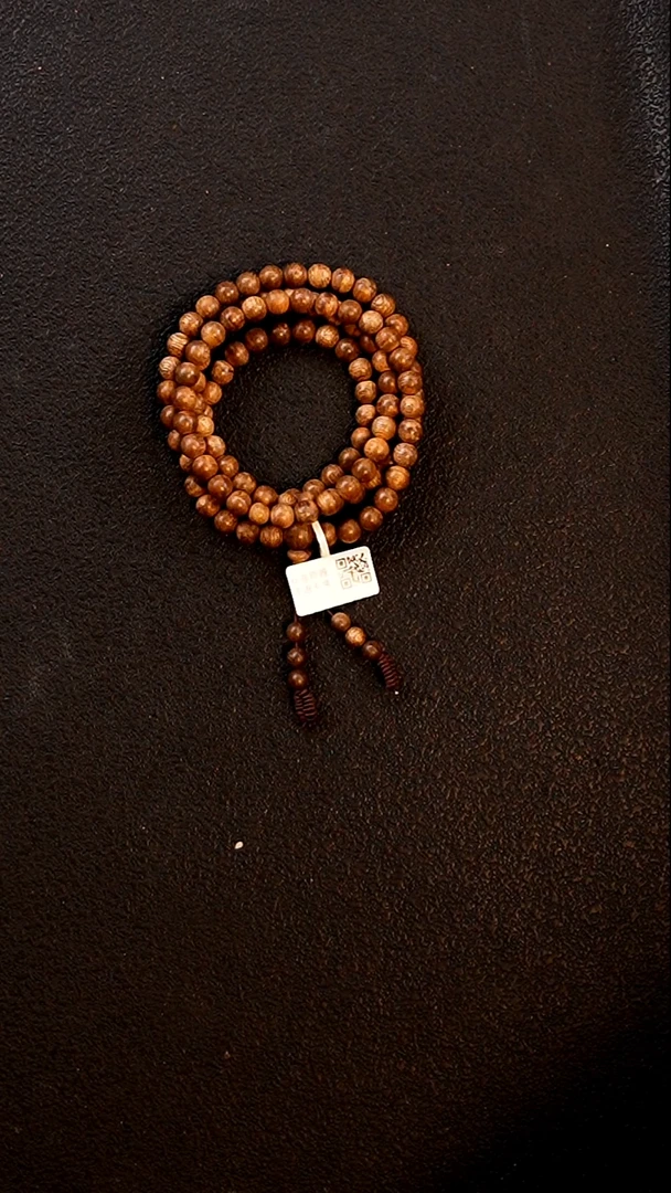 沉香手串7mm天然沉香柬埔寨圆珠多圈